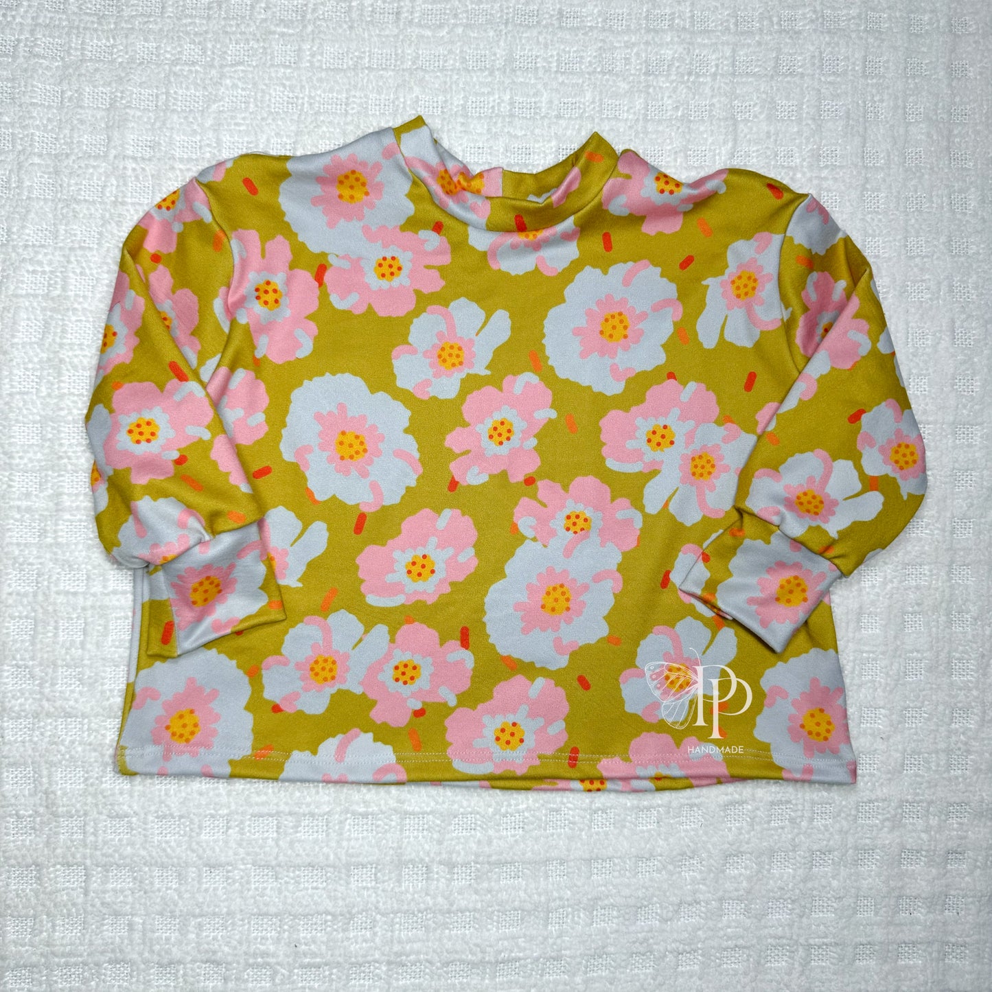 6/9M — LS Comfy Top RTS - Funky Floral