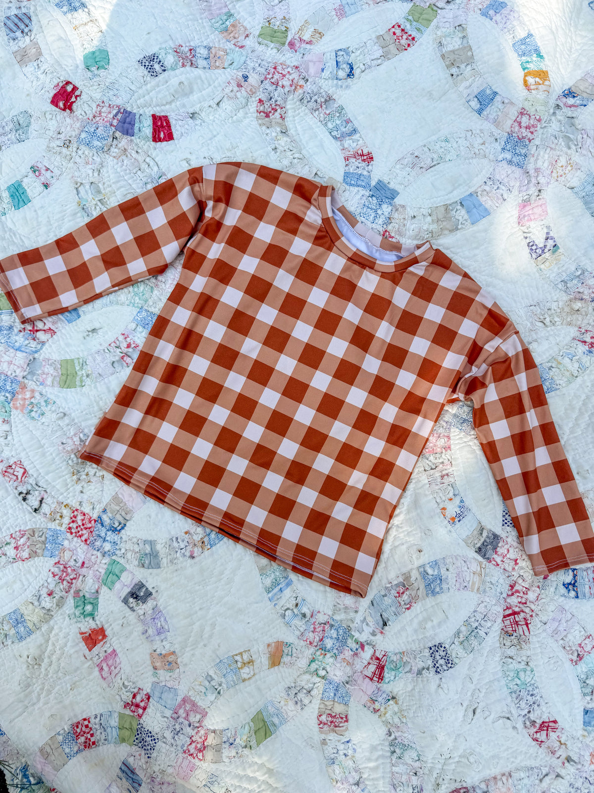LS Boxy Tee 5T — Fall Plaid RTS