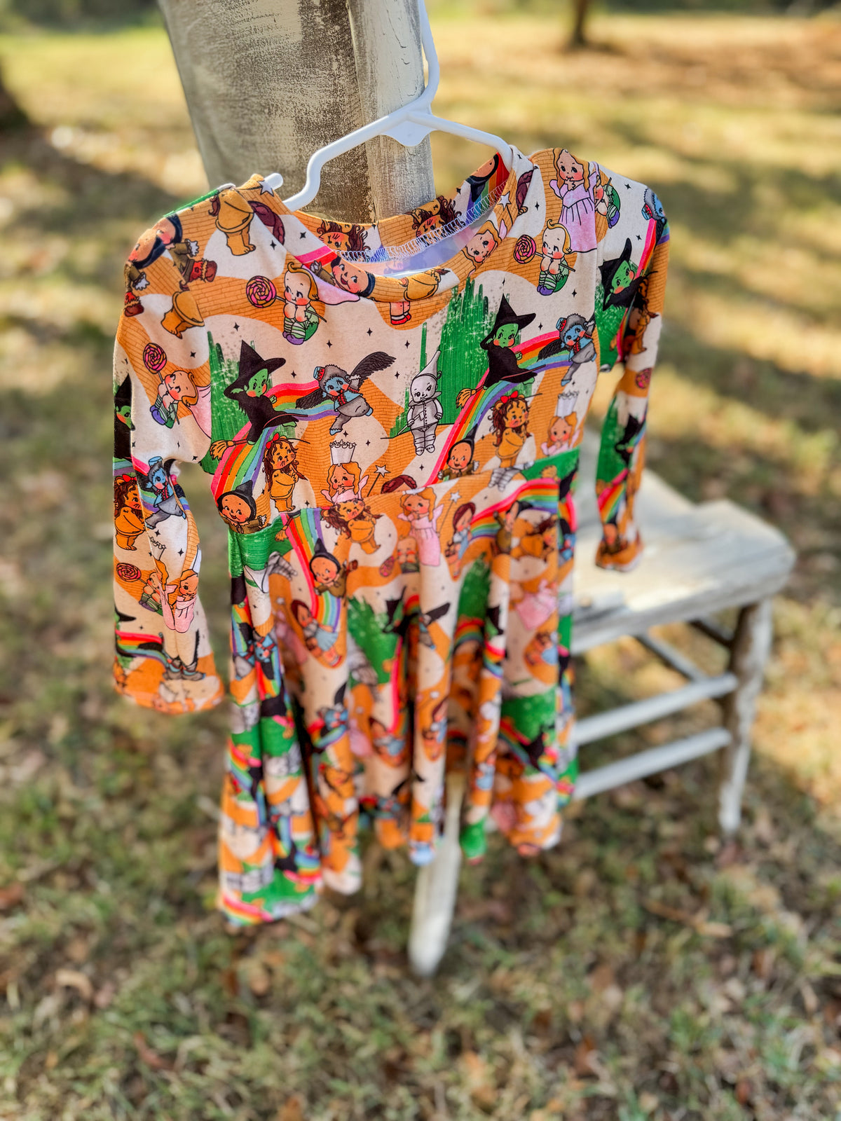 3T Dress LS - Yellow Brick Road