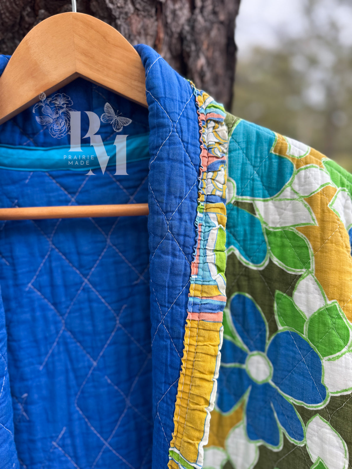 Quilt Jacket - Funky Floral (L)