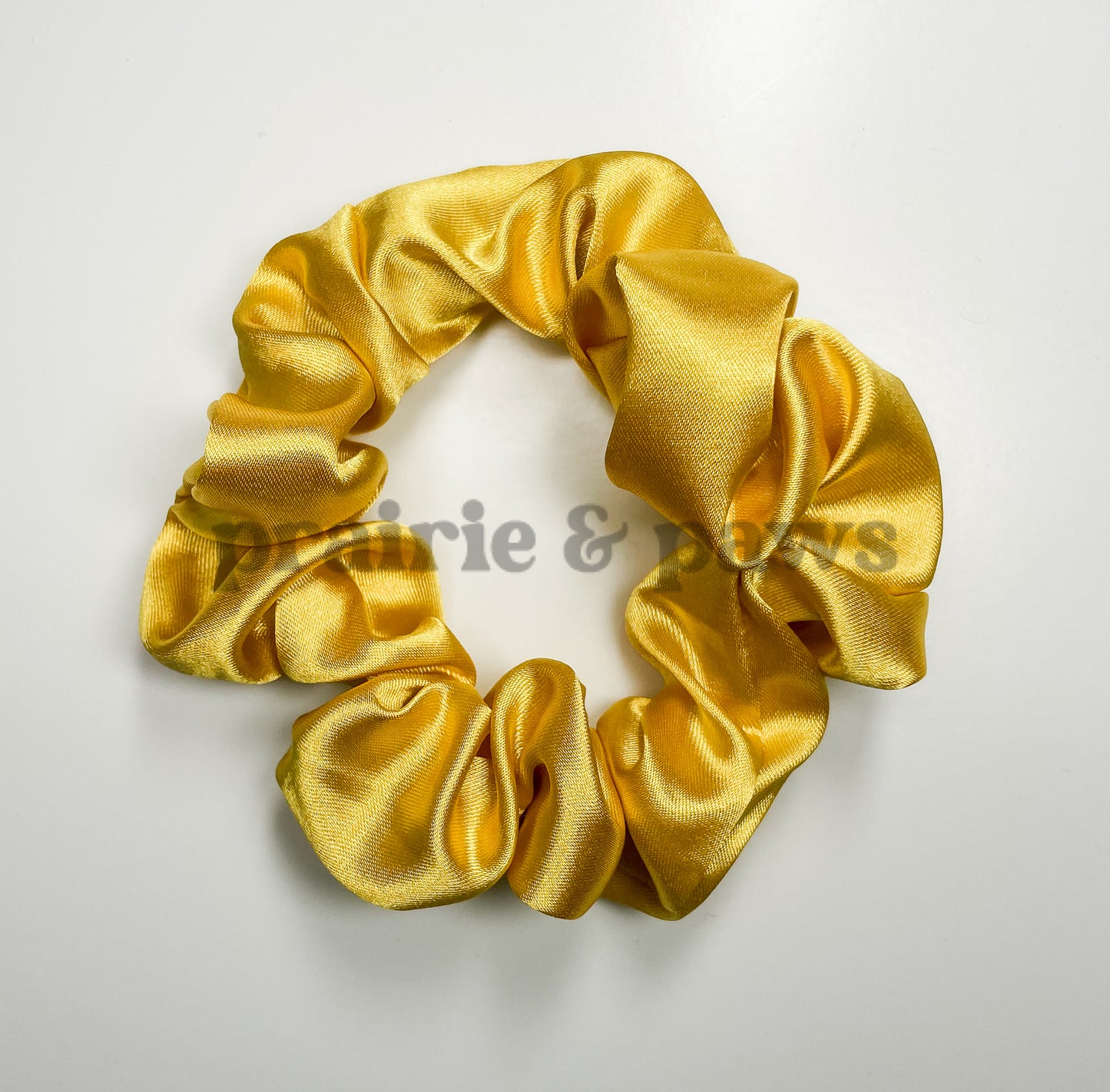 Sunflower Satin Scrunchie