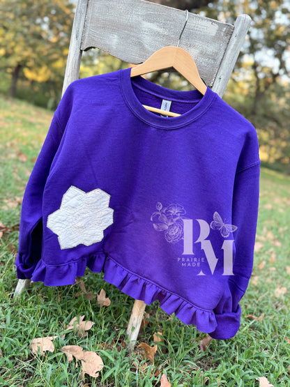 Cropped Crew: Purple (M)