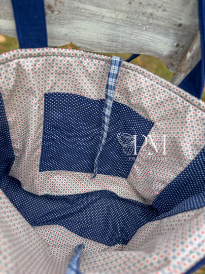 Timeless Tote: Patriotic Primitive (M)