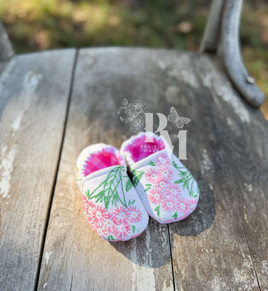 Slippers 12/18 - Pink Posies