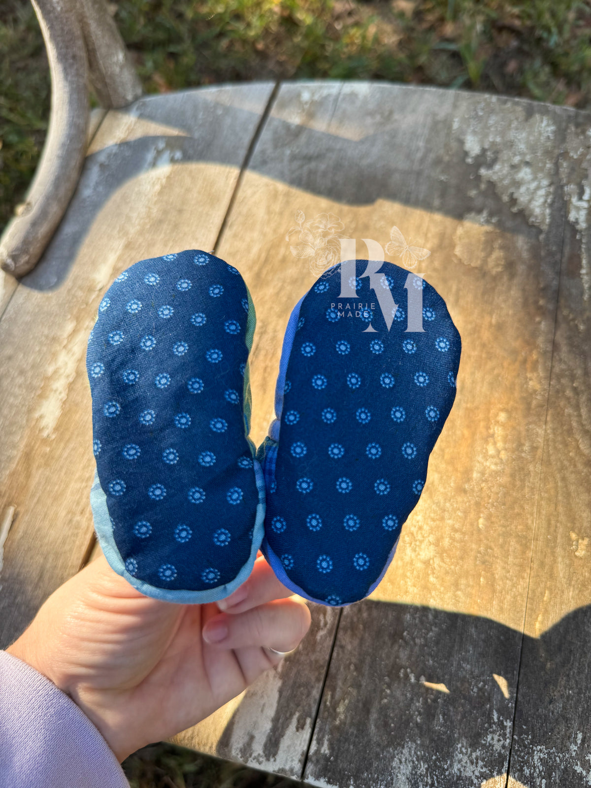 Slippers 6/9 - Blue Green