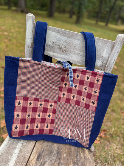 Timeless Tote: Patriotic Primitive (M)