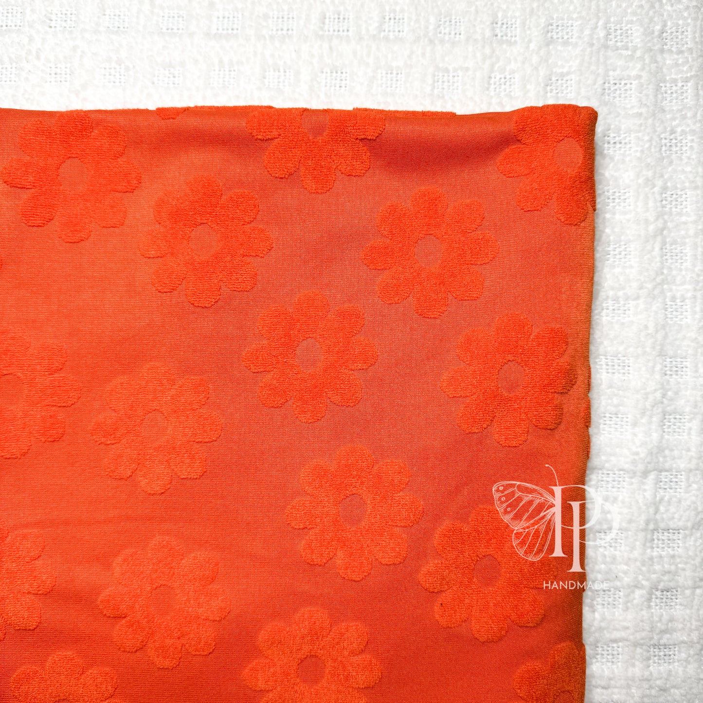 Towel Terrycloth - Orange Daisy