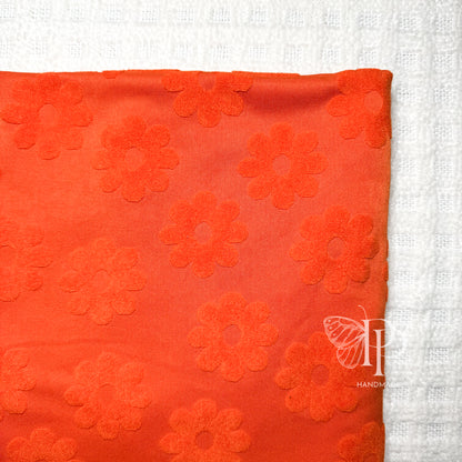 Towel Terrycloth - Orange Daisy