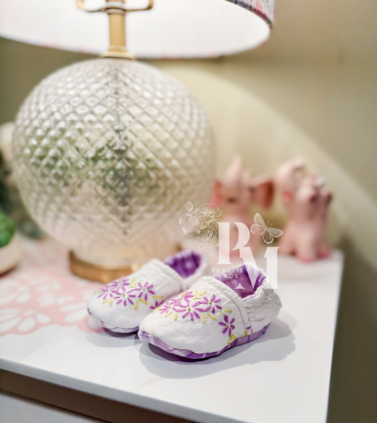 Slippers 3/6 - Purple Floral