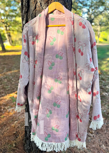 Blanket Jacket - Cherry Chic (M/L)