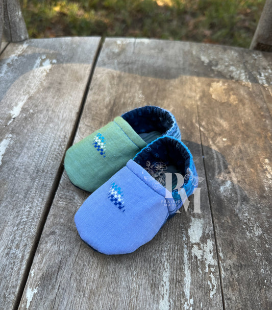 Slippers 6/9 - Blue Green