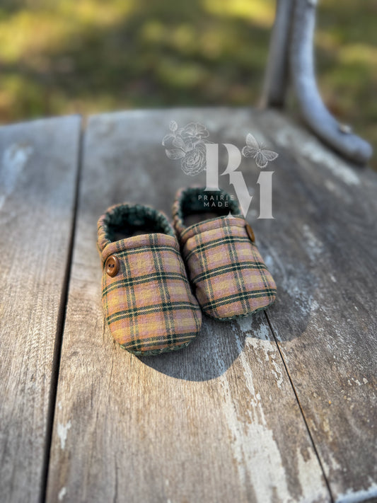 Slippers 9/12 - Hunter Plaid