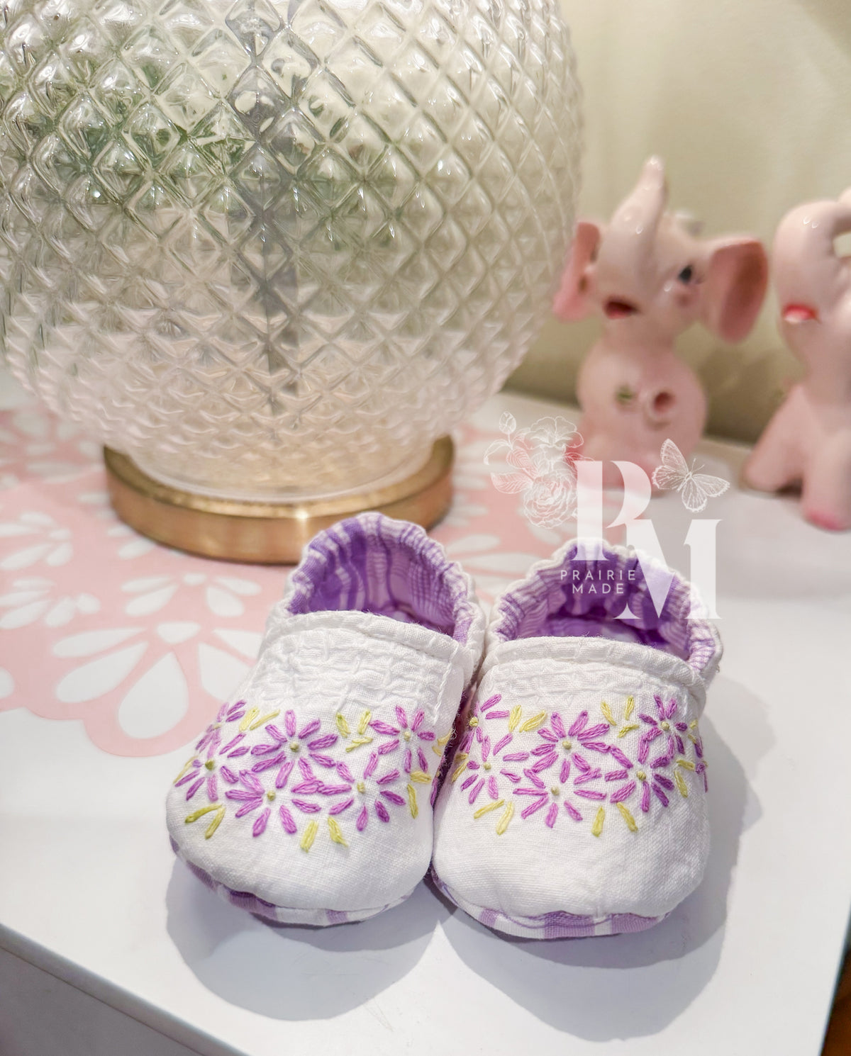 Slippers 3/6 - Purple Floral