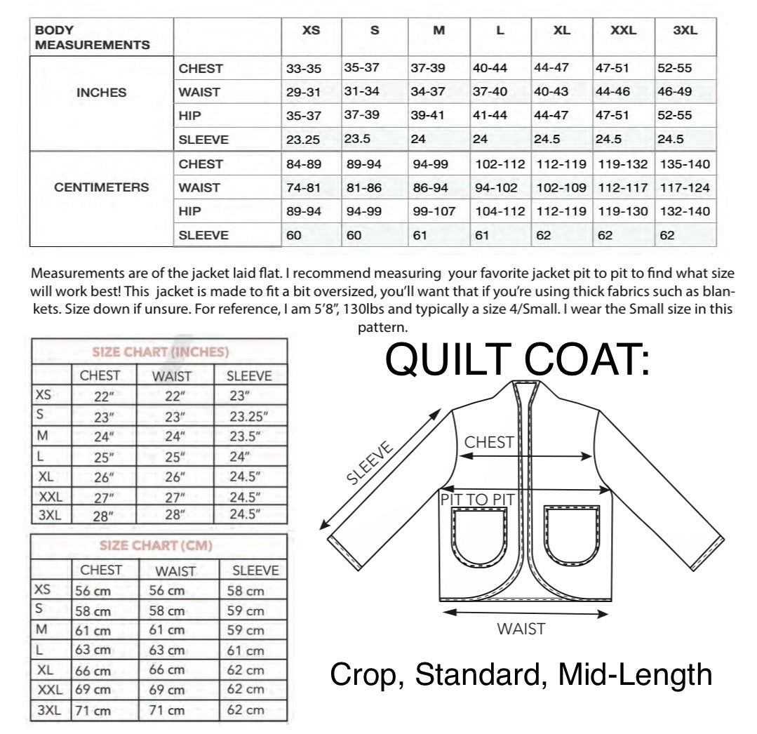 Custom Upcycle: Adult Quilt Coat
