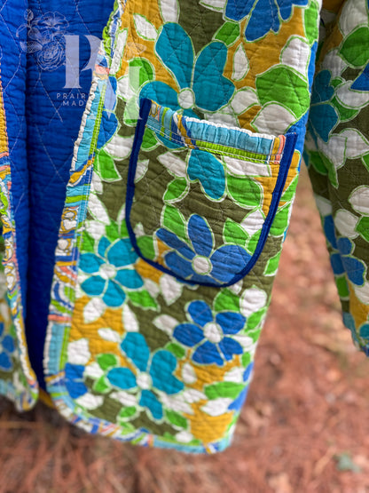 Quilt Jacket - Funky Floral (L)