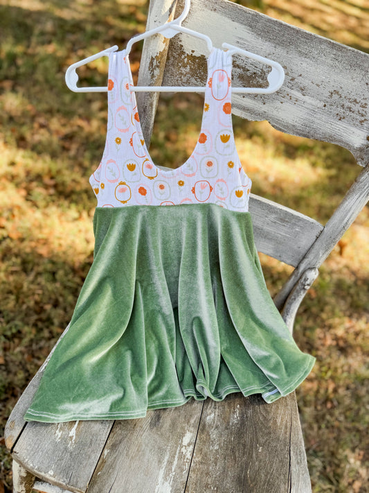 4T Mira Dress - Garden Girl