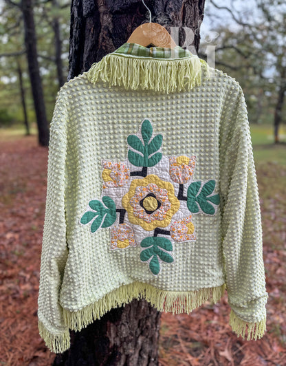 Chenille Jacket - Green Garden (L)