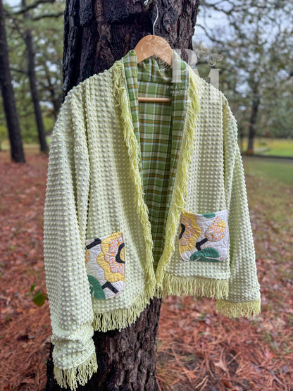 Chenille Jacket - Green Garden (L)