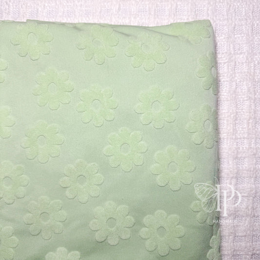 Towel Terrycloth - Green Daisy