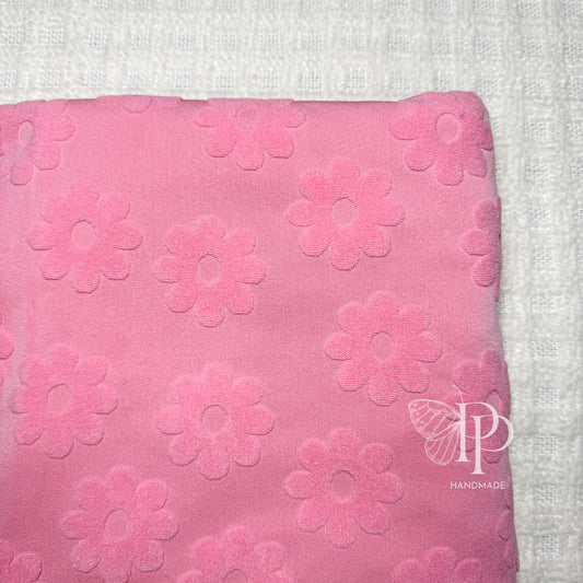 Towel Terrycloth - Pink Daisy