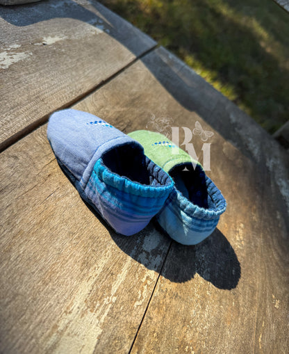Slippers 6/9 - Blue Green