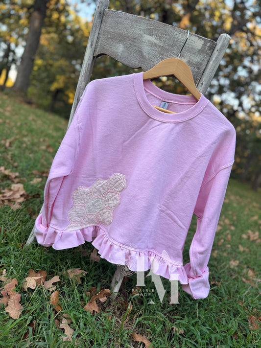 Cropped Crew: Pink (M)