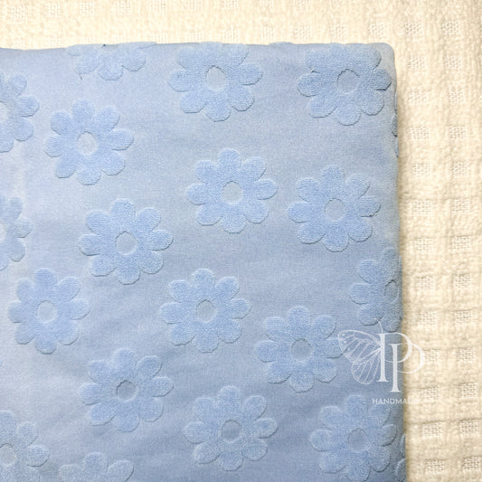 Towel Terrycloth - Periwinkle Daisy