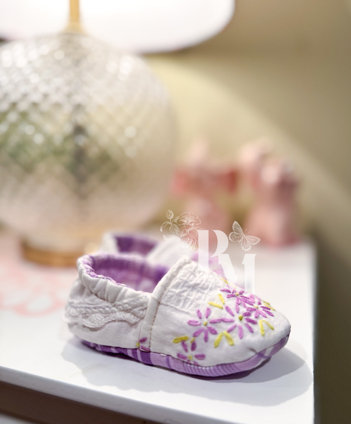 Slippers 3/6 - Purple Floral
