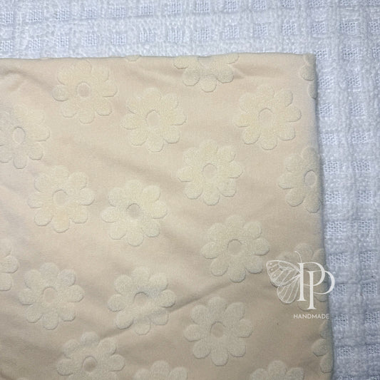 Towel Terrycloth - Cream Daisy